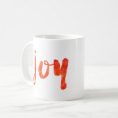 ブラシ仕上げジョイクリスマスマグ コーヒーマグカップ (正面左)