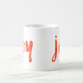 ブラシ仕上げジョイクリスマスマグ コーヒーマグカップ (中央)