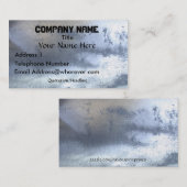 ブラシ仕上げスチール金属効果名刺 名刺 (正面/裏面)