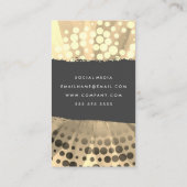 ブラシ仕上げテクスチスタイリッシュャ模様 名刺 (裏面)