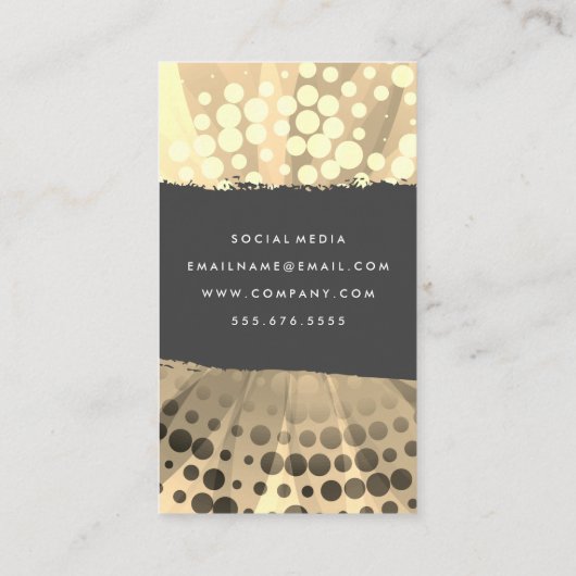 ブラシ仕上げテクスチスタイリッシュャ模様 名刺 (裏面)