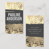 ブラシ仕上げテクスチスタイリッシュャ模様 名刺 (正面/裏面)