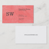 ブラシ仕上げテクスチャ(Guava) 名刺 (正面/裏面)