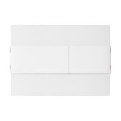 ブラシ仕上げハイビスカス結婚フローラ 招待状ベリーバンド (裏面例)