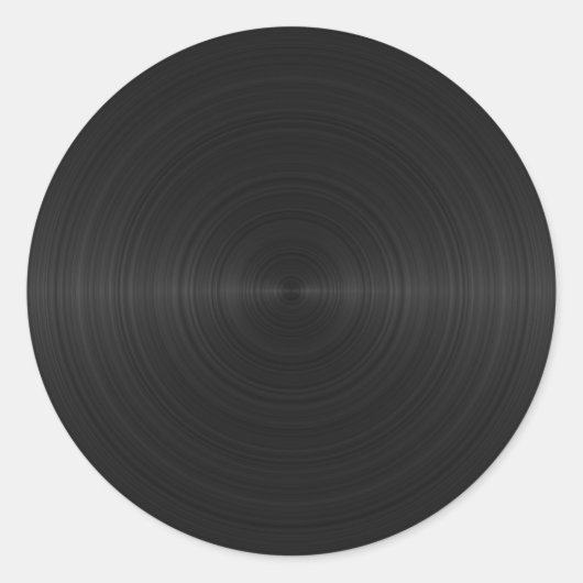 ブラシ仕上げブラックメタル ラウンドシール (正面)