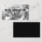 ブラシ仕上げメタルのテクスチャフォト 名刺 (正面/裏面)