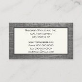 ブラシ仕上げメタルテクスチカスタムャ(ロゴ付き) 名刺 (裏面)