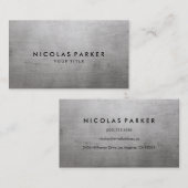 ブラシ仕上げメタルテクスチャビジネスカードライトカラー 名刺 (正面/裏面)