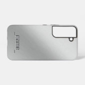 ブラシ仕上げメタルデザイン- SAMSUNG GALAXYケース (裏面横)