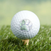 ブラシ仕上げメタルドッグポープリント ゴルフボール (インサイチュ 木)