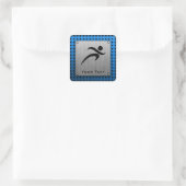 ブラシ仕上げメタルランニングルックの スクエアシール (バッグ)