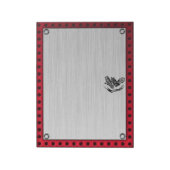 ブラシ仕上げメタルルックダートバイク ノートパッド (回転)