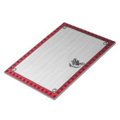 ブラシ仕上げメタルルックダートバイク ノートパッド (アングル)