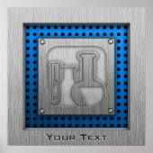 ブラシ仕上げメタルルック化学 ポスター (正面)