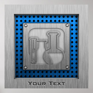 ブラシ仕上げメタルルック化学 ポスター