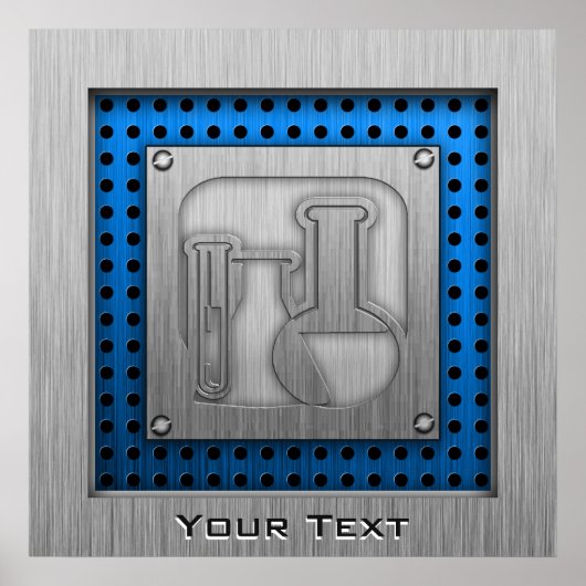 ブラシ仕上げメタルルック化学 ポスター (正面)