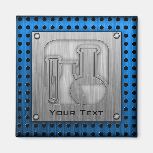 ブラシ仕上げメタルルック化学 マグネット (正面)