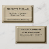 ブラシ仕上げメタル名刺 名刺 (正面/裏面)