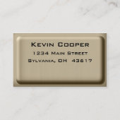 ブラシ仕上げメタル名刺 名刺 (裏面)