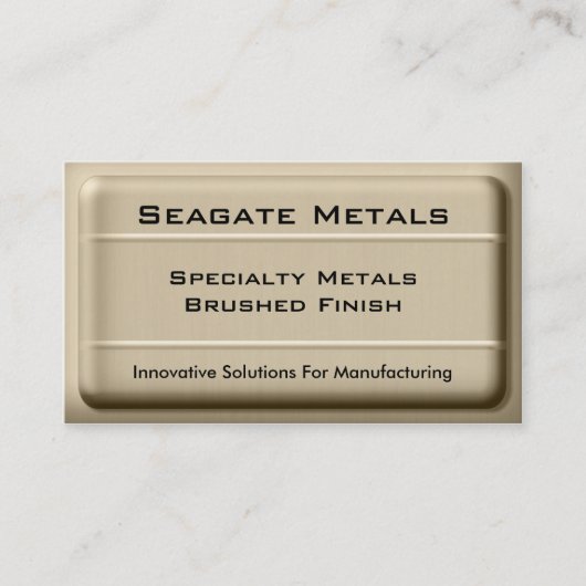 ブラシ仕上げメタル名刺 名刺 (正面)