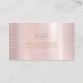 ブラシ仕上げメタル帯オングリッターバラ金ゴールドID802 名刺 (裏面)