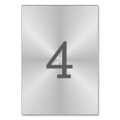 ブラシ仕上げメタル表番号 テーブルナンバー (正面)