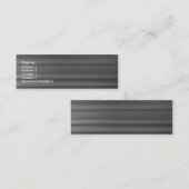 ブラシ仕上げメタル スキニー名刺 (正面/裏面)