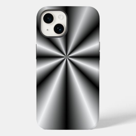 ブラシ仕上げメタル タック&ロール Case-Mate iPhoneケース (裏面)