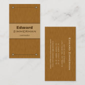 ブラシ仕上げメタル：銅線テクスチャ名刺 名刺 (正面/裏面)