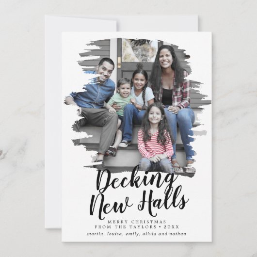 ブラシ仕上げ新しいホールの動く発表 シーズンカード (正面)