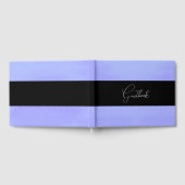 ブラシ仕上げ水彩テクスチ結婚ャ ゲストブック (全面)