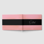 ブラシ仕上げ水彩テクスチ結婚ャ ゲストブック (全面)