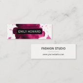 ブラシ仕上げ水彩 スキニー名刺 (正面/裏面)