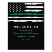 ブラシ仕上げ薄い緑の線のフラグの削除 フォトプリント            (正面)