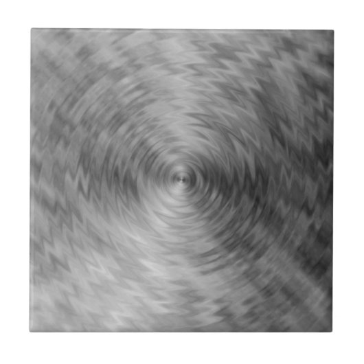 ブラシ仕上げ金属シルバースティール金属抽象芸術 タイル (正面)