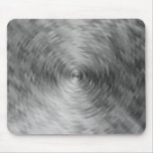 ブラシ仕上げ金属シルバースティール金属抽象芸術 マウスパッド (正面)