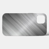 ブラシ仕上げ金属テクスチャ Case-Mate iPhoneケース (裏面 (横))