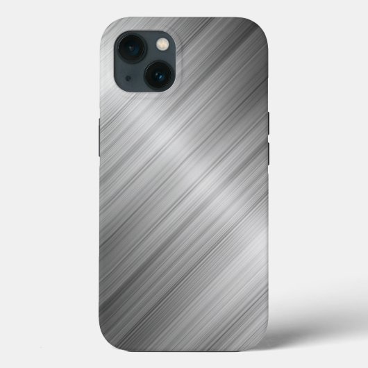 ブラシ仕上げ金属テクスチャ Case-Mate iPhoneケース (裏面)