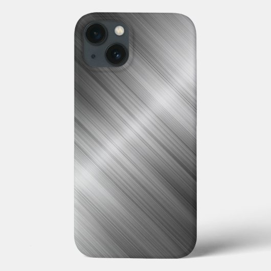 ブラシ仕上げ金属テクスチャ Case-Mate iPhoneケース (裏面)