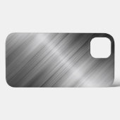 ブラシ仕上げ金属テクスチャ Case-Mate iPhoneケース (裏面 (横))