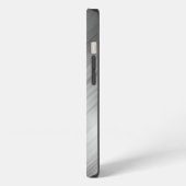 ブラシ仕上げ金属テクスチャ iPhoneケース (左側面)