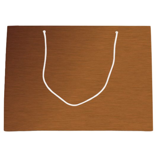 ブラシ仕上げ銅ルック2 ラージペーパーバッグ (正面)