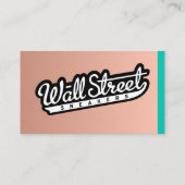 ブラシ仕上げ銅名刺の背景 名刺 (裏面)