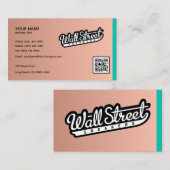 ブラシ仕上げ銅名刺の背景 名刺 (正面/裏面)