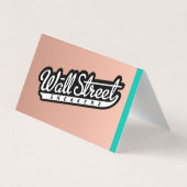 ブラシ仕上げ銅名刺の背景 名刺 (裏面)