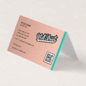 ブラシ仕上げ銅名刺の背景 名刺 (正面)