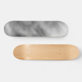 ブラシ仕上げ鋼製スピードルックカスタマイズ可能なグレーホワイト スケートボード (横)