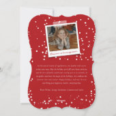 ブラシ付きはっきりしたノエルフローラ素朴クリスマスフォト シーズンカード (裏面)