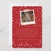 ブラシ付きはっきりしたノエルフローラ素朴クリスマスフォト シーズンカード (裏面)