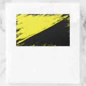 ブラシ付きアナキソ資本主義の国旗のシール 長方形シール (バッグ)